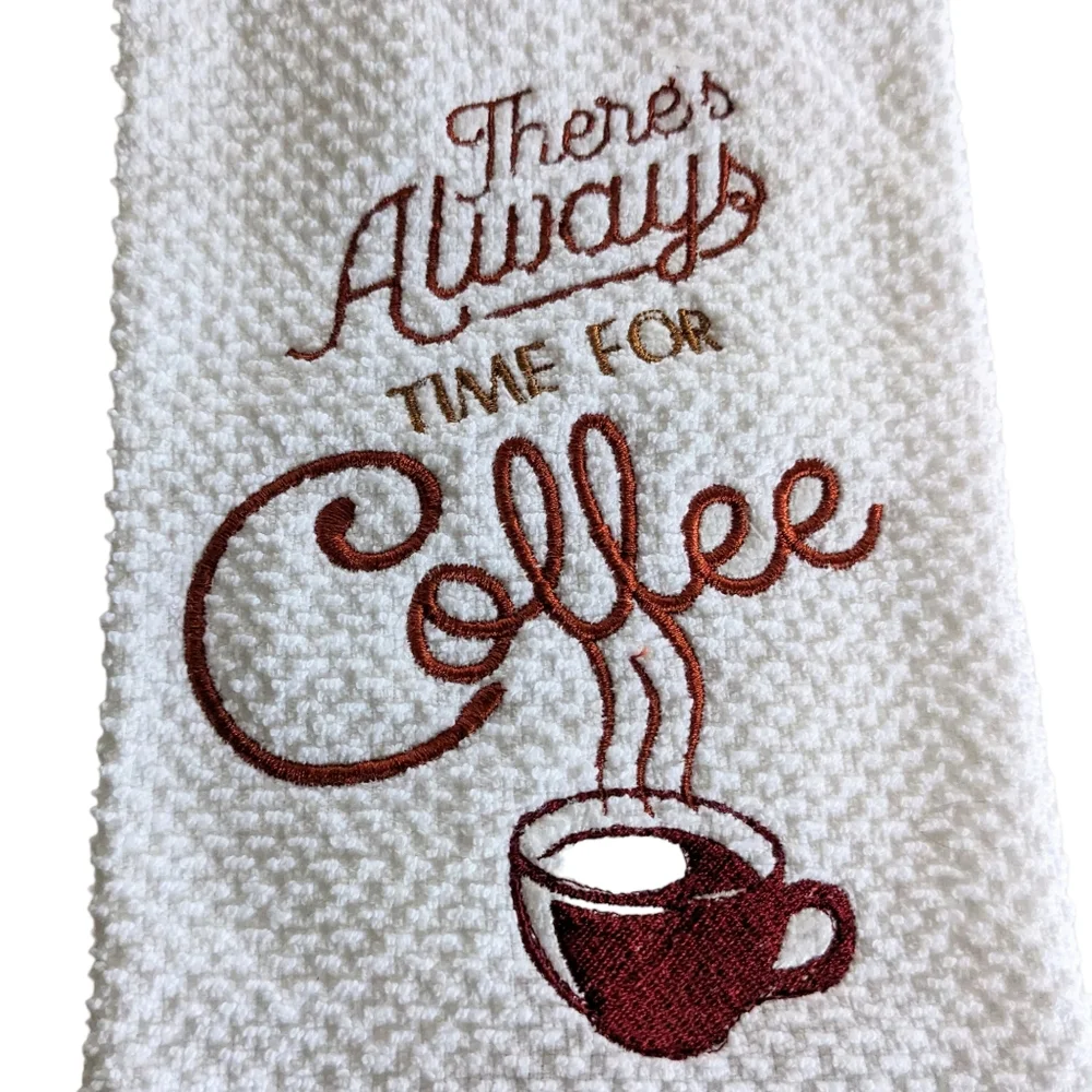 Set of 2 Coffee Theme Tea Towels